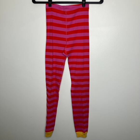 NWT HANNA ANDERSSON Striped Long John Pajama Set Red Pink 12 - Picture 5 of 7